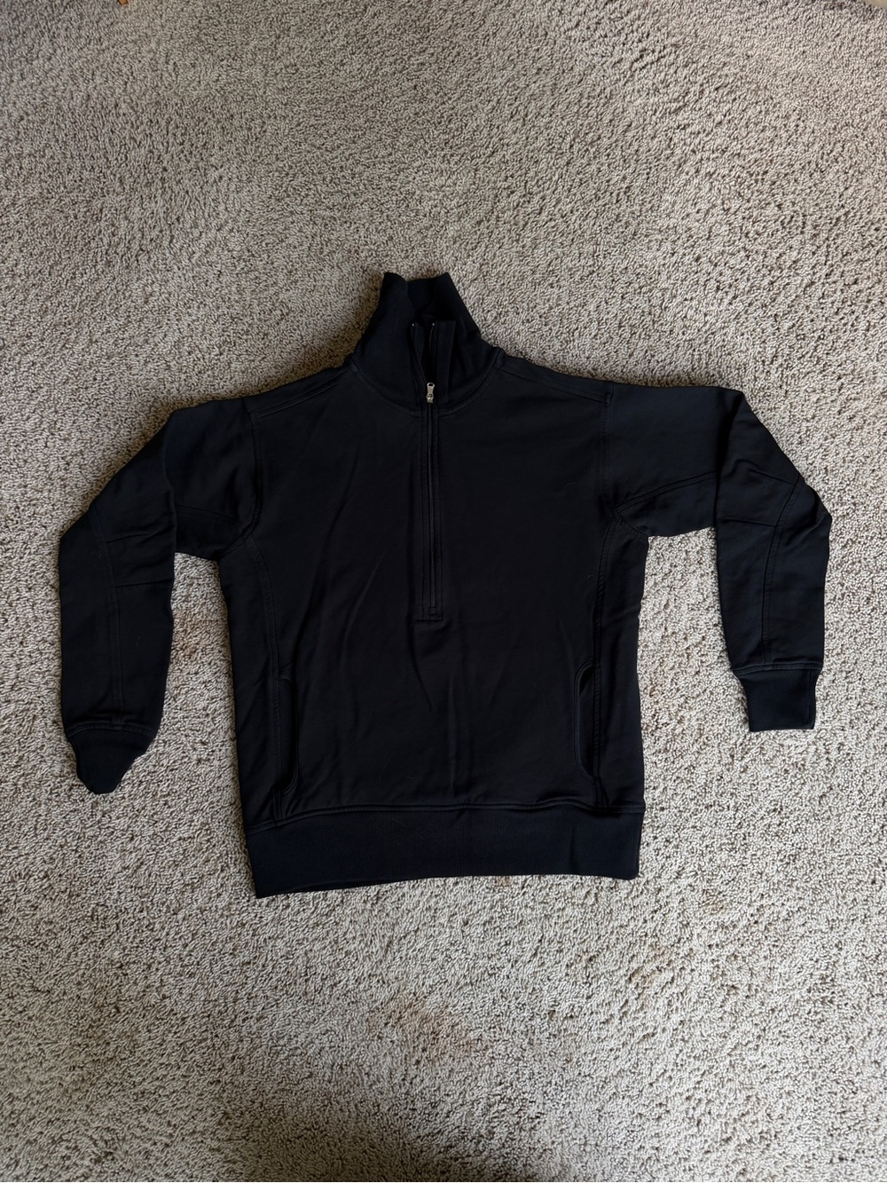 Ralph Lauren golf Men's Black half Zip Pullover Sweatshirt m medium mock neck